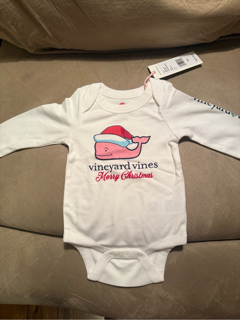 Brand new Vineyard Vines baby Christmas onesie